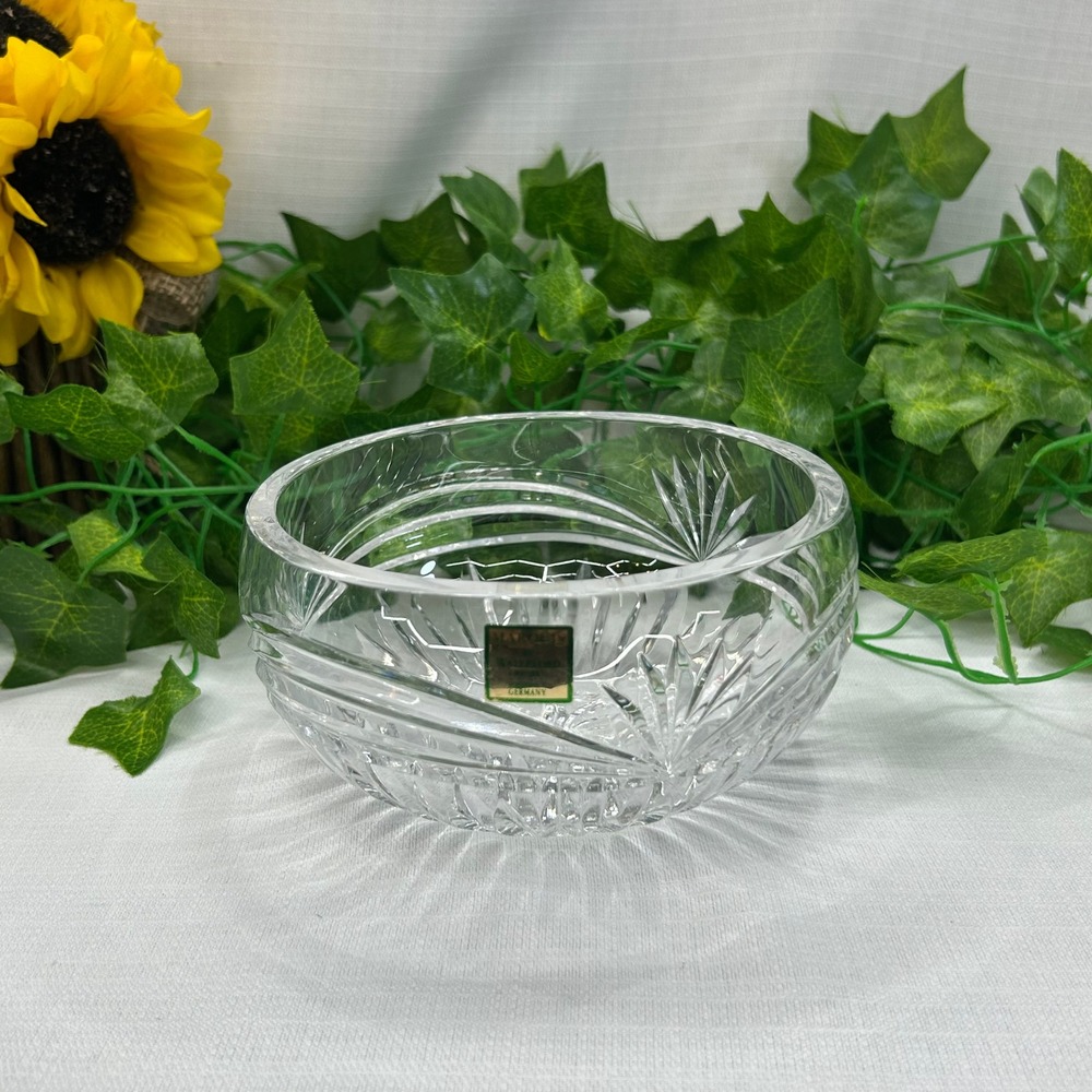 VIntage Marquis Waterford Calais Lead Crystal Bowl 5" Starburst Fan Dish Germany